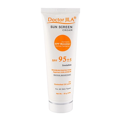 کرم ضد آفتاب بی رنگ دکتر ژیلا SPF95