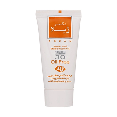 کرم ضد آفتاب بی رنگ دکتر ژیلا SPF30 پوست چرب