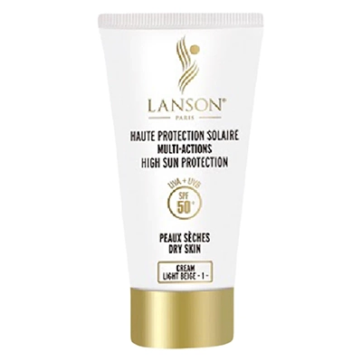 کرم ضد آفتاب رنگی لانسون مدل 01 مناسب پوست خشک SPF 50