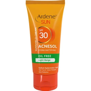 کرم ضد آفتاب رنگی دارای SPF30 مدل Ardene Sun Acnesol مناسب پوست چرب و دارای آکنه حجم 50 میلی لیتر