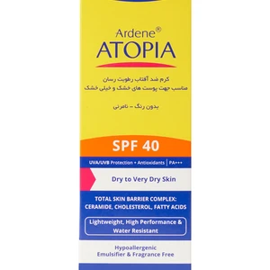 کرم ضد آفتاب آردن اتوپیا دارای SPF40 مناسب پوست خشک 50 میل