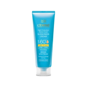 کرم ضد آفتاب رنگی SPF60 پوست چرب