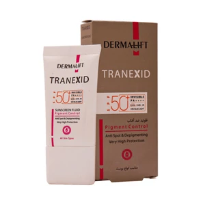 فلوئید ضد آفتاب بی رنگ درمالیفت Tranexid انواع پوست