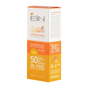 کرم ضد آفتاب رنگی بژ طلایی ای آی ان SPF50 انواع پوست