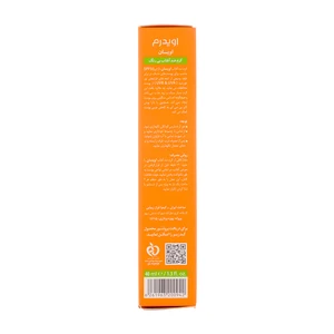 کرم ضدآفتاب بی رنگ اویدرم مدل G پوست چرب 40 میلی لیتر