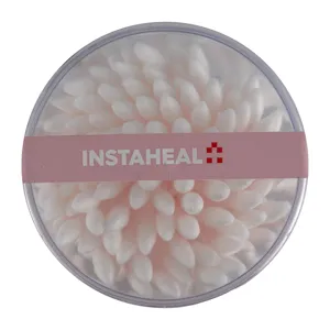 گوش پاک کن استوانه ای اینستاهیل مدل آرایشی 100 عددی فاقد مواد شیمیایی