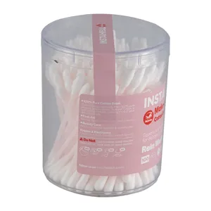 گوش پاک کن استوانه ای اینستاهیل مدل آرایشی 100 عددی پنبه ای