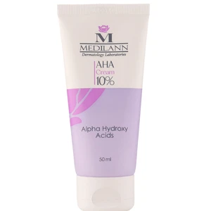 کرم لایه بردار مدیلن مدل AHA 10% مرطوب کننده حجم 50 میل