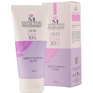کرم لایه بردار مدیلن مدل AHA 10% مرطوب کننده 50 میل