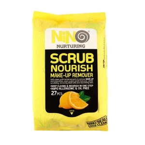 دستمال مرطوب پاک کننده آرایش Scrub Nourish انواع پوست 27 عددی