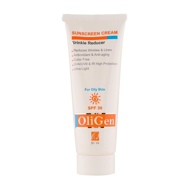 کرم ضد آفتاب ضد چروک بدون رنگ SPF30 پوست چرب-1