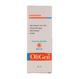 ضد آفتاب بدون رنگ الی ژن SPF30 خاصیت ضد چروک مناسب پوست چرب 50 میل