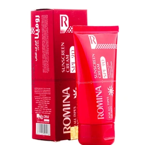کرم ضد آفتاب بی رنگ رومینا حاوی SPF90 انواع پوست