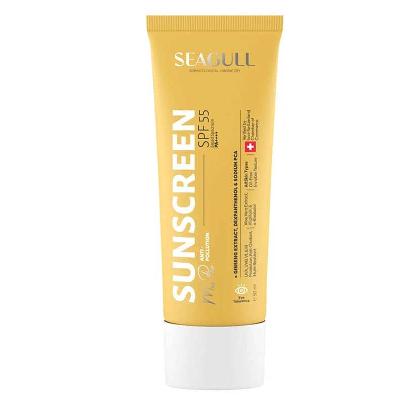 کرم ضدآفتاب آقایان بی رنگ SPF55 حجم 50 میلی‌لیتر-1