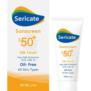 کرم ضد آفتاب سری کیت فاقد رنگ SPF 50 حجم 40 میل حاوی ویتامین سی