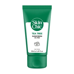 کرم ضد آفتاب بی رنگ درخت چای SPF50 پوست چرب