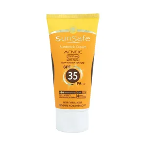 کرم ضد آفتاب ضد آکنه رنگی SPF35 پوست چرب