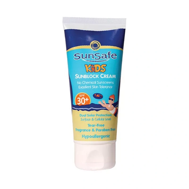 کرم ضد آفتاب بی رنگ دارای SPF30 مناسب کودکان حجم 50 میلی لیتر-1