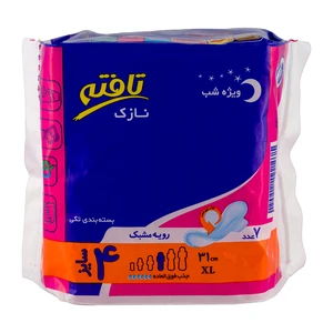نوار بهداشتی بالدار ویژه شب نازک مشبک 7 عددی