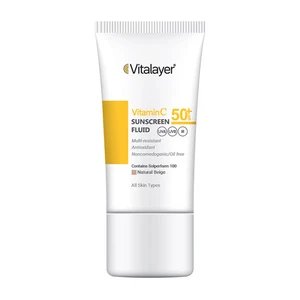 فلوئید ضد آفتاب رنگی Vitamin C دارای SPF50