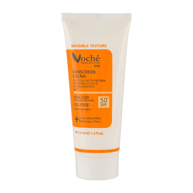 کرم ضد آفتاب بی رنگ SPF50 پوست چرب و مستعد آکنه 40 میلی لیتر-1
