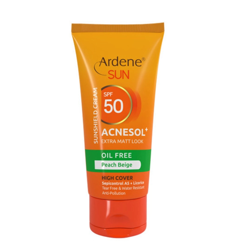 کرم ضد آفتاب سان رنگی مدل Acnesol Plus فاقد چربی دارای Spf50 حجم 50 میل-1