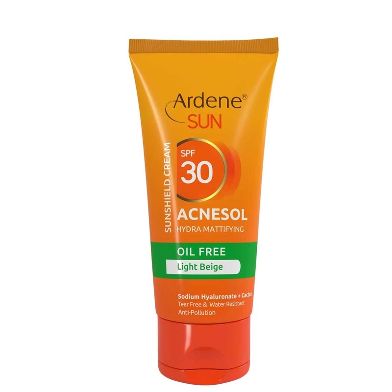 کرم ضد آفتاب رنگی دارای SPF30 مدل Ardene Sun Acnesol مناسب پوست چرب و دارای آکنه حجم 50 میلی لیتر-1