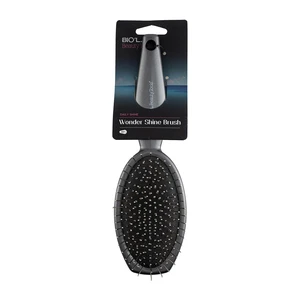 برس بیضی بزرگ با سوزن فلزی مدل Wonder Shine Brush - خاکستری - 1