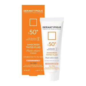 ضد آفتاب درماتیپیک فلوئیدی رنگی پوست چرب SPF50 بژ طبیعی
