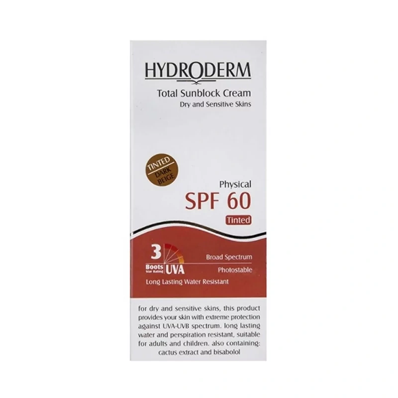 کرم ضد آفتاب رنگی دارای SPF60 مناسب پوست خشک و حساس حجم 50 میلی لیتر-1