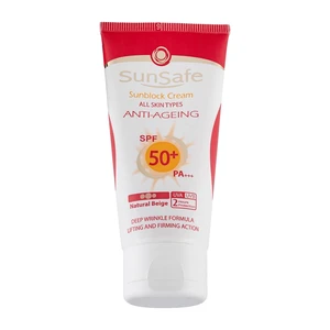 کرم ضد آفتاب و ضد چروک رنگی spf50  02 بژ طبیعی