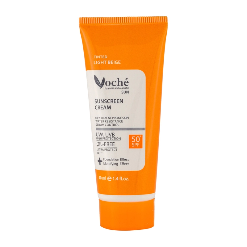 کرم ضد آفتاب رنگی SPF50 پوست چرب و جوش دار 40 میلی لیتر-1